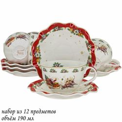 Lenardi 205-293 Чайный набор 12пр. 200 мл НОВЫЙ ГОД в под.уп.(х6)