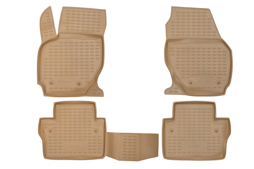 Коврики в салон для VOLVO S80 2006-, 4 шт. (полиуретан, бежевые) NLC.50.05.212