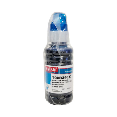 Чернила для EPSON EcoTank 106 (T00R240) ET-7700/7750/L7160/L7180 (70мл, cyan, Dye) MyInk
