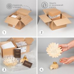 Фруктовница-конфетница Ежик Барб Айвори