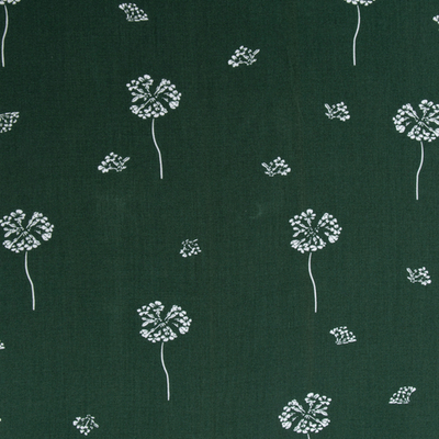 Ткань штапель принт 105 гр/м, 100% вискоза, ш. 145 см, зелёный