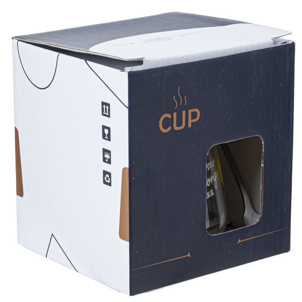 GAEM Кружка с крышкой и ложкой, 450 мл, L12 W9 H10 см