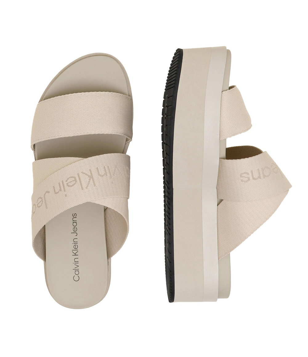 Шлепанцы CALVIN KLEIN JEANS - бежевый(YW0YW01361)