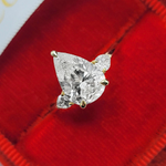 Кольцо с бриллиантами Груша 2.7 ct