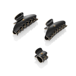 Balmain Hair Couture Краб черно-белый размер M Cellulose Acetate Pince a Cheveux Medium Black/White