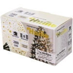 Гирлянда для дома 24м 280 ламп LED зелен.пров.,8 реж, IP-20, Теплый белый (возможность соединения)