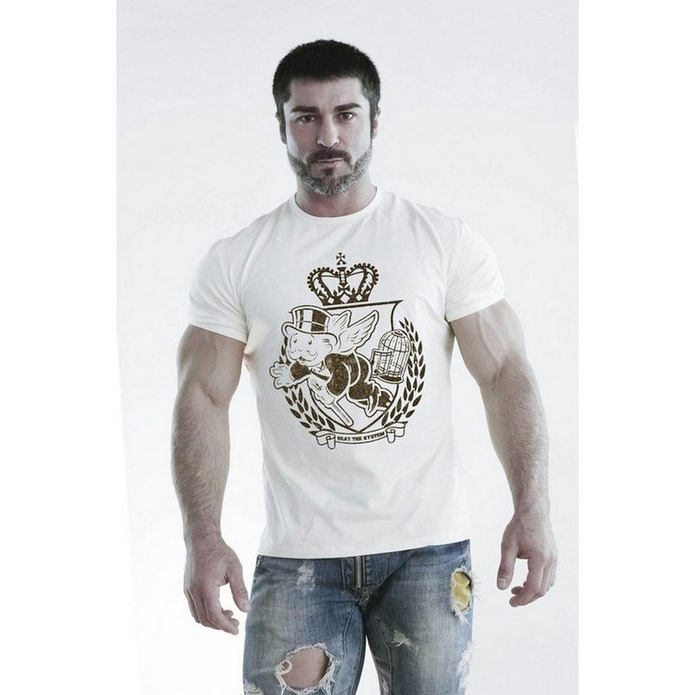 Мужская футболка черная с принтом Scandaloso Собака 010529m-EP