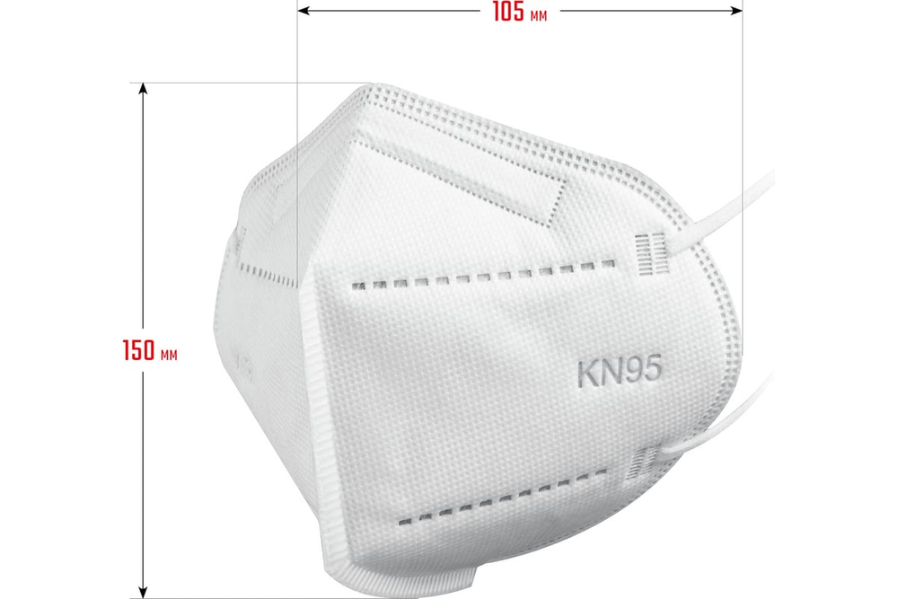 Плоская полумаска фильтрующая ЗУБР FFP1 многослойная