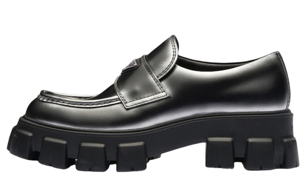 PRADA Monolith Leather Loafers
