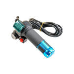 Ручка газа с вольтметром кнопкой и замком зажигания голубая ( кабель 1.7м )