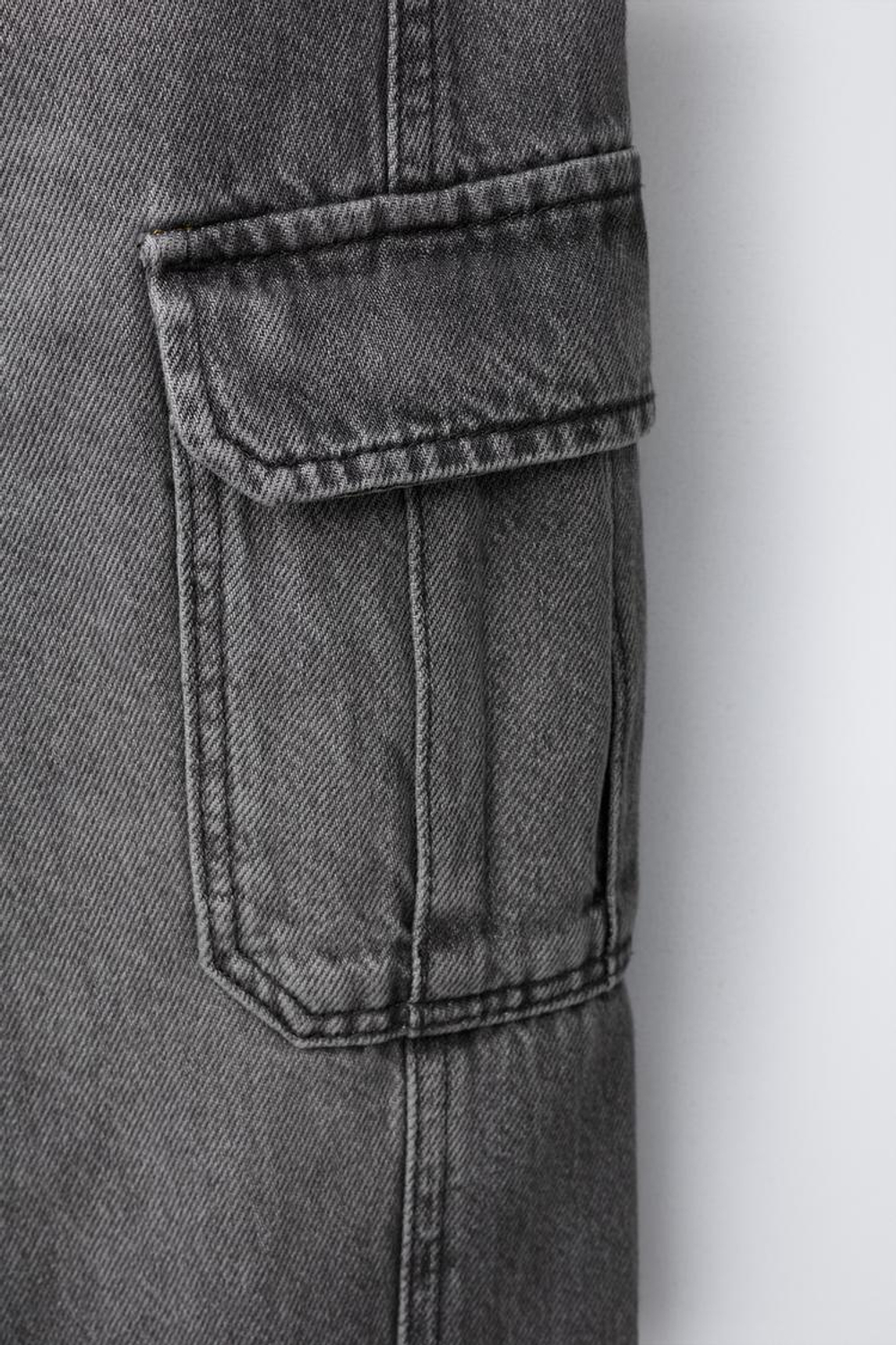 ZARA ДЖИНСЫ MULTICARGO, СЕРЫЙ
