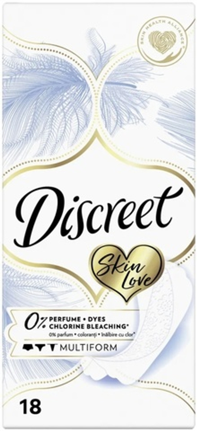 DISCREET прокладки на каждый день Skin Love Multiform  18шт