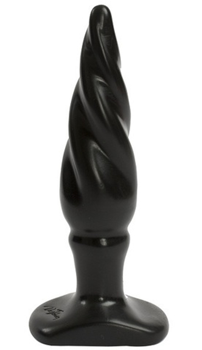 Черная анальная спиралевидная пробка ENSPIRAL