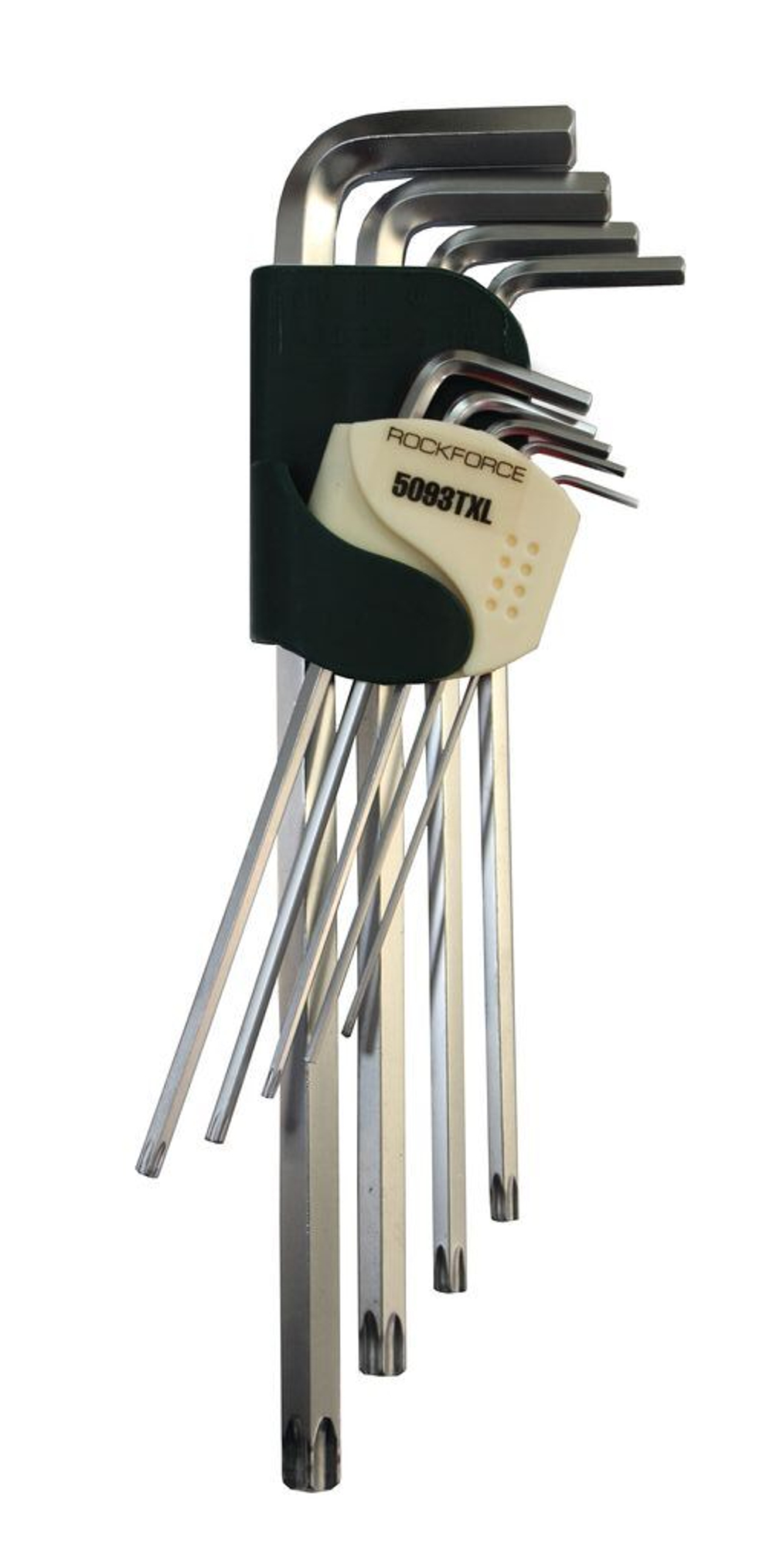 Набор ключей шестигранных RF-5093TXL: HEX/TORX, экстра длинных (Hex:1.5,2,2.5,3, 4,5,6,8,10; Torx:T10,T20,T27,T30,T40,T50,T55) 9пр. ROCKFORCE