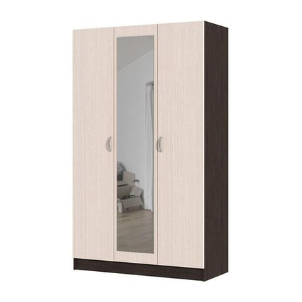 Басса (СтендМебель) ШК 553 Шкаф трехдверный с зеркалом