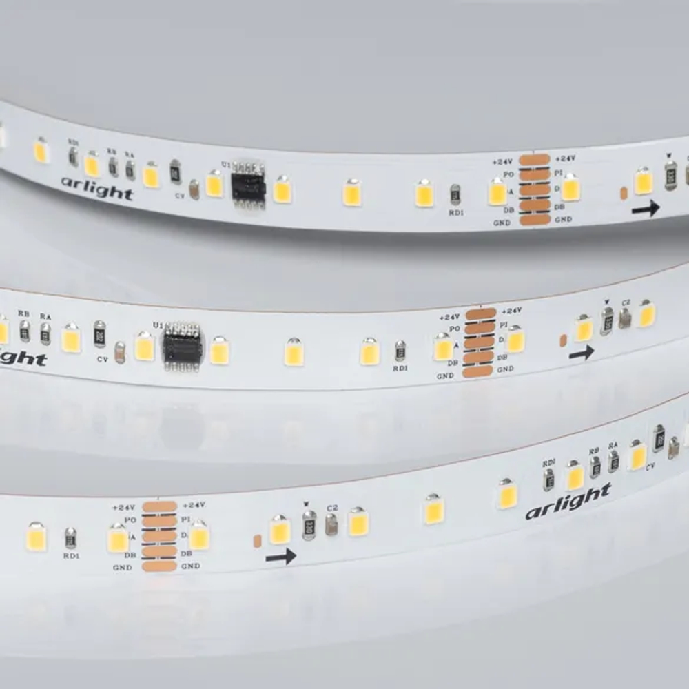Светодиодная лента DMX-A96-12mm 24V Day4000-PX12 (14 W/m, IP20, 5m) (Arlight, CRI>90) 058172