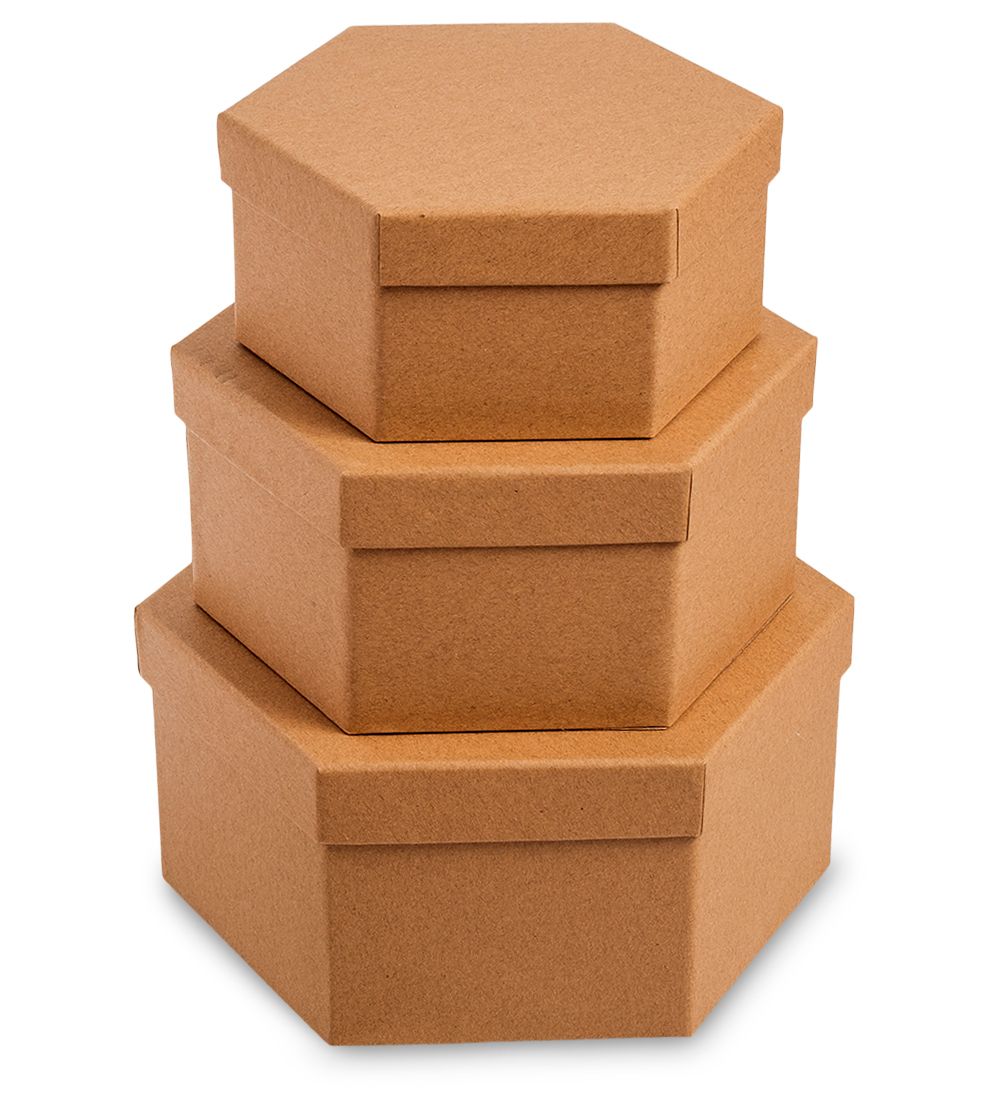 WG-113 Набор коробок из 3шт «Браун»