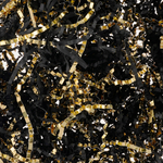 Наполнитель для коробок, черный/ золотой цвет, бумага/ фольга, 50 г