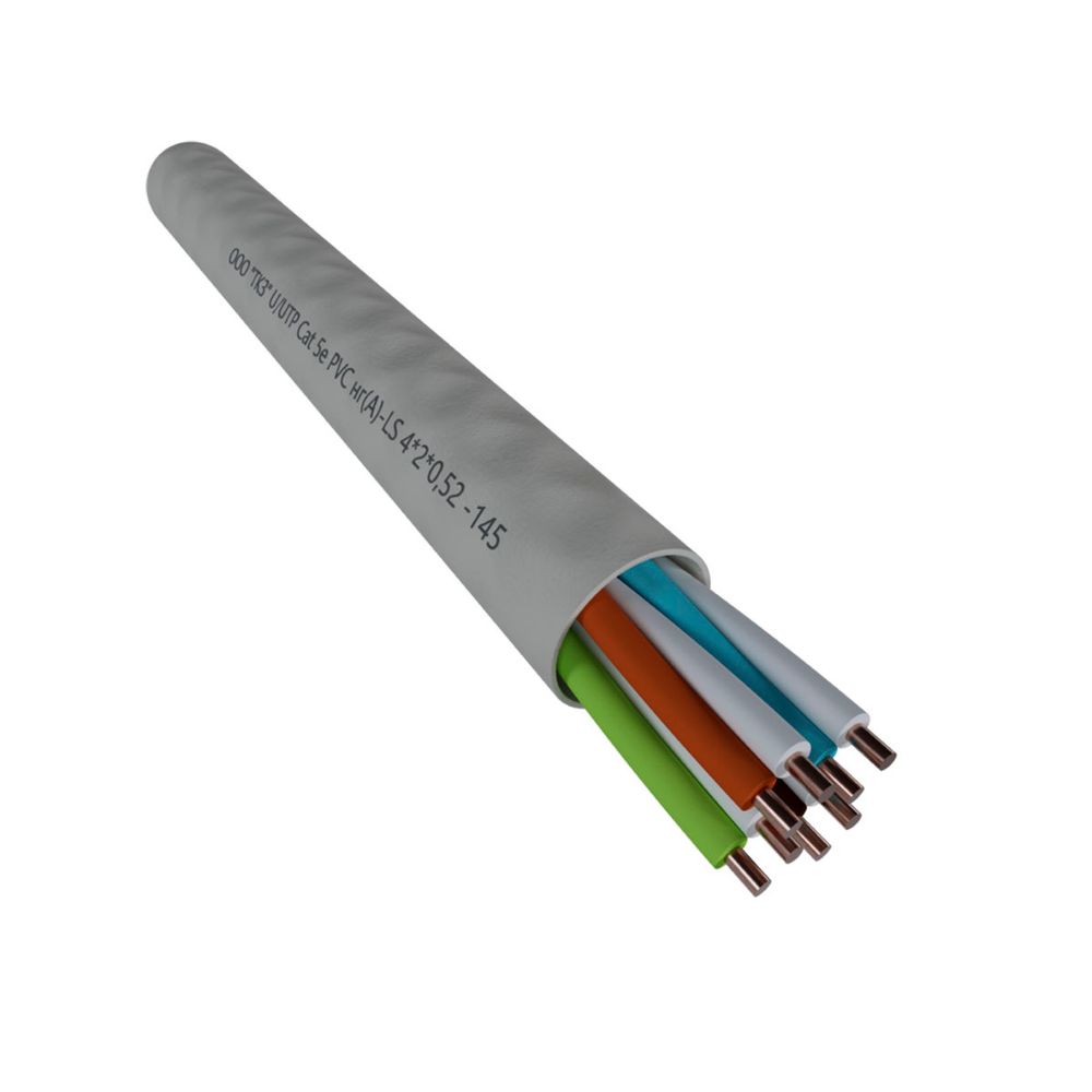 U/UTP кат.5e, 1 пара, 0,51 PVC нг(A)-LS кабель витая пара Фариаль