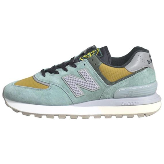 New Balance NB 574 Беговые кроссовки Низкие Светло-зеленый/Желтый/Оливково-зеленый Унисекс