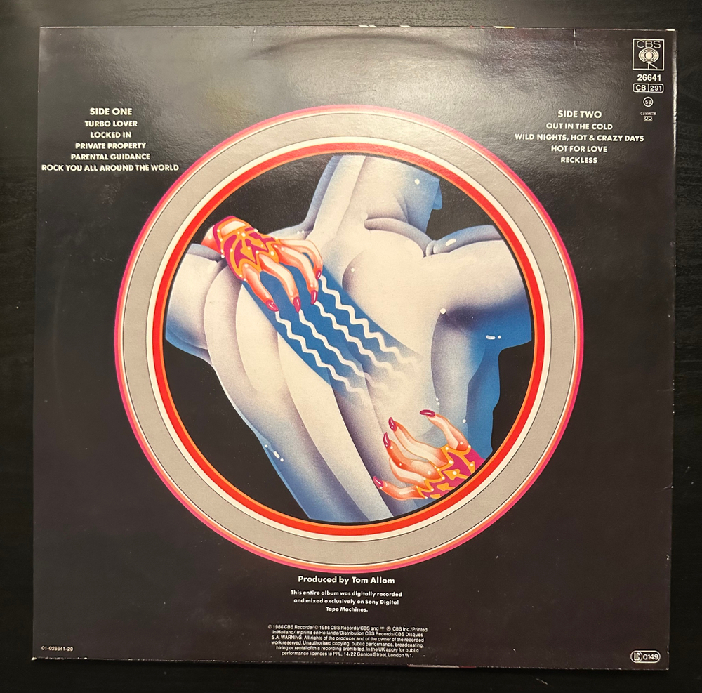 Judas Priest - Turbo (Голландия 1986г.)