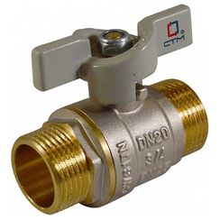 Кран шар. CTM для воды 1 ш/ш бабочка СТАНДАРТ CWMMB001