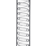 Холодильник спиральный с наружным охлаждением, 500 мм, шлиф 29/32
