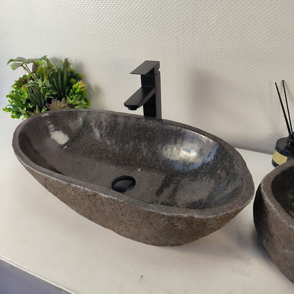 Раковина из речного камня ПАРА! RS-65333 67*33*15 0866