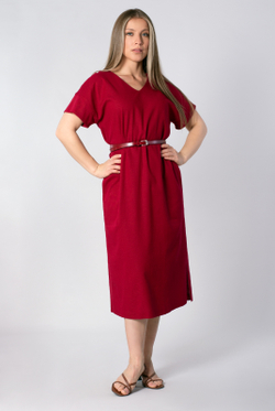 Платье женское 3991ЛП, бордовый #363Бор053991ЛП