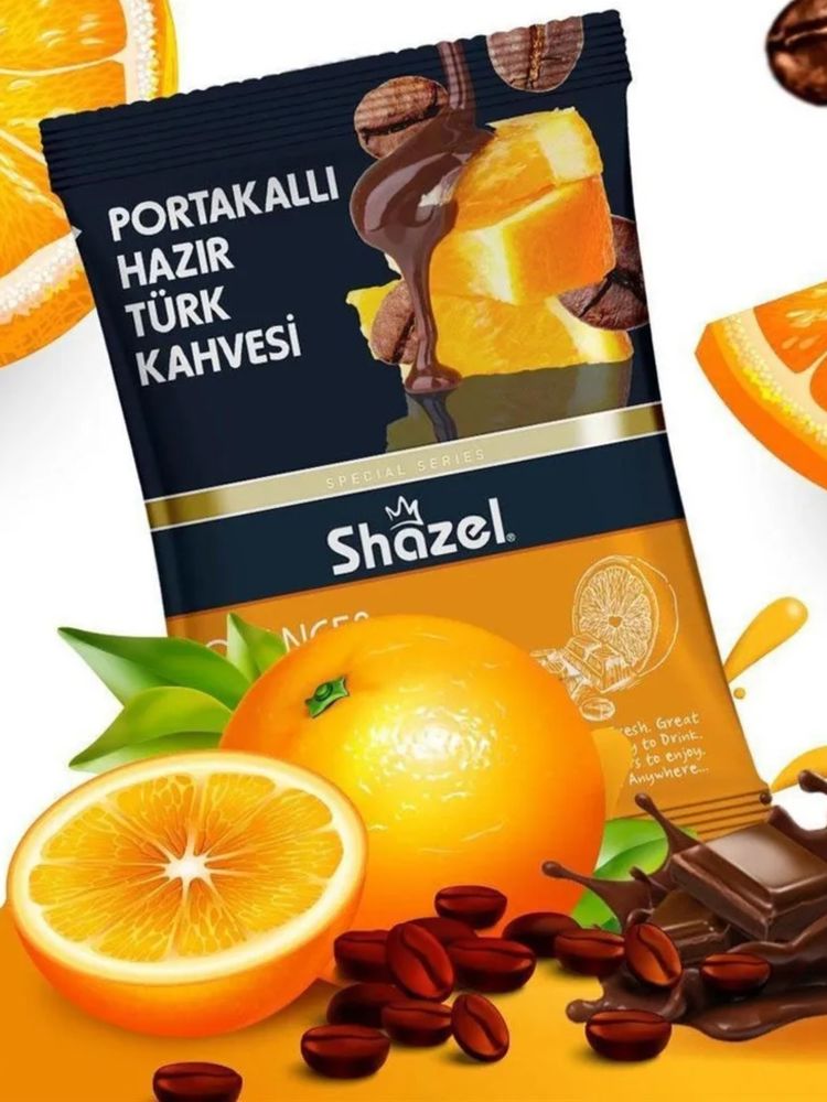 Кофейный напиток Shazel Апельсин и шоколад 100 г x 4 шт