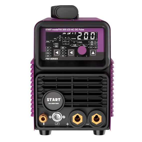 OSA START modelTIG 205 LCD AC/DC TIG PULSE Установка аргонодуговой сварки 3W205APL — полупрофессиональный аргонодуговой сварочный аппарат tig для монтажников, 205 А