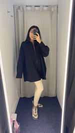 Рубашка Lumina чёрная оверсайз