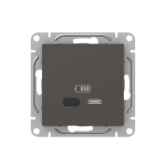 Механизм розетки USB-С, быстрая, мокко Эпика EKF
