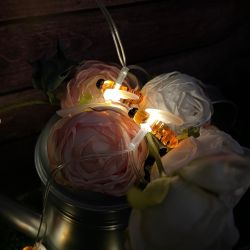 USL-S-127-PT4000 BEES Садовая гирлянда на солнечной батарее Пчелки. 20 светодиодов. Теплый белый свет. 1xАА Ni-Mh аккумулятор в-к. IP44. TM Uniel.