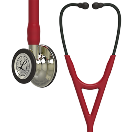 Стетоскоп Littmann Cardiology IV, бордовый, акустическая головка цвета шампанское (6176)