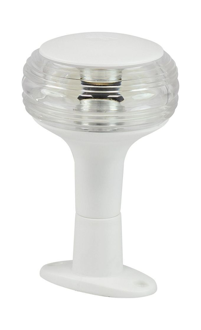 Огонь топовый на стойке 5", белый, 12-24 В, LED, Ba15d