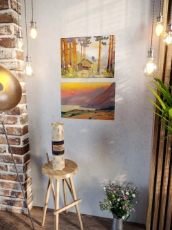 Картины-наклейки на стену для декора интерьерные №530