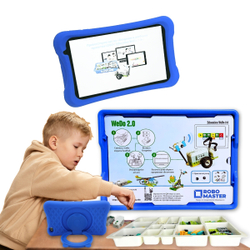 Комплект Базовый набор WeDo2.0 45300 расширенный + Планшет Robo Master L8 Kids Edition синий