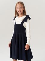 Сарафан школьный для девочки AT972-218 синий