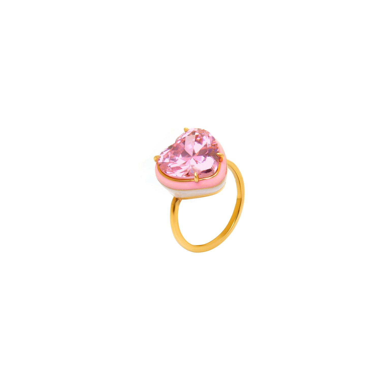 Кольцо Heart Macaroon Ring – Raspberry