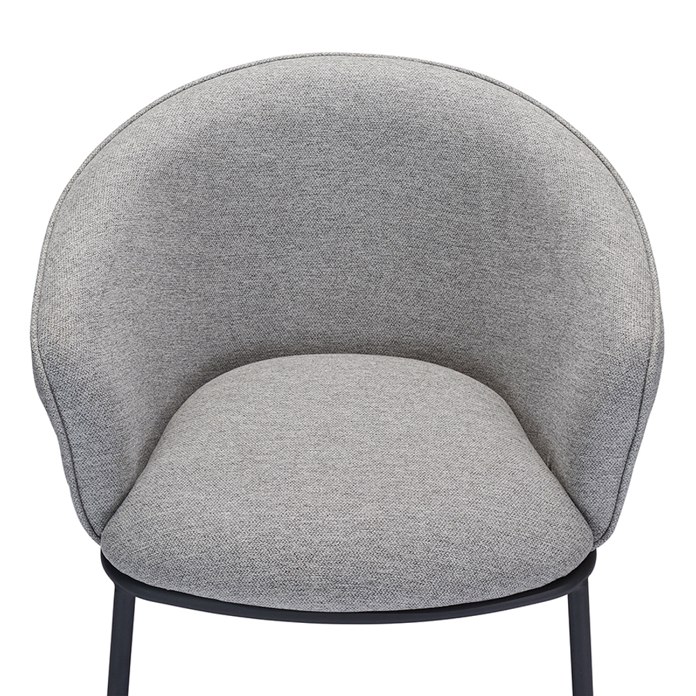 Стул paal, шенилл, серый