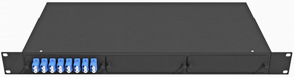 Кросс оптический стоечный  TopLAN КРС-Top-1U-16LC/U-OS2-BK