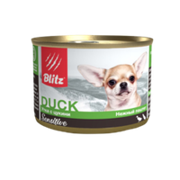 Blitz 200г конс. Holistic Влажный корм для взрослых собак Утка с цукини