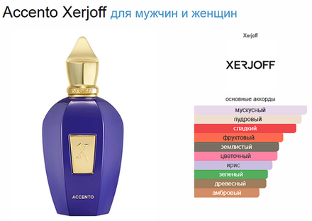 Xerjoff Accento 100ml (duty free парфюмерия)