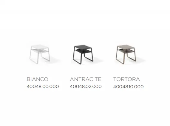 Пластиковый столик Pop темно-коричневый