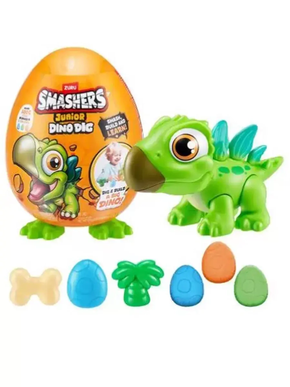 Игрушка фигурка сюрприз яйцо Зуру Smashers Junior Dino Dig