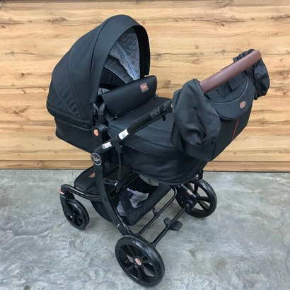 Детская коляска Luxmom 608 3в1 (черный)
