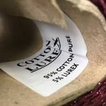 COTTON LUREX; 95% хлопок, 5% люрекс; 400м/100гр; Шнурок; цвет: Вишневый, люрекс малиновый