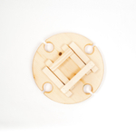 Винный столик со складывающимися ножками из кедра и с эпоксидной смолой. VN11