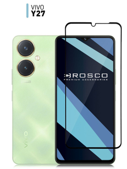 Защитное стекло ROSCO для Vivo Y27 4G (арт.VV-Y27-FSP-GLASS-BLACK )